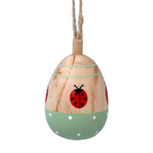  Single 5cm Ladybird Wooden Egg Bauble for Easter Trees | Gisela Graham