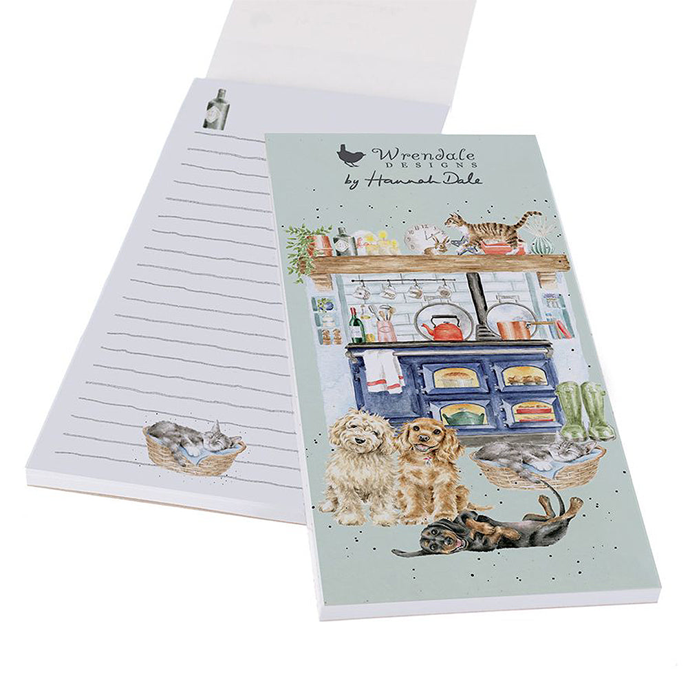  Country Kitchen, Dogs & Cats | Magnetic Shopping List | Wrendale Designs